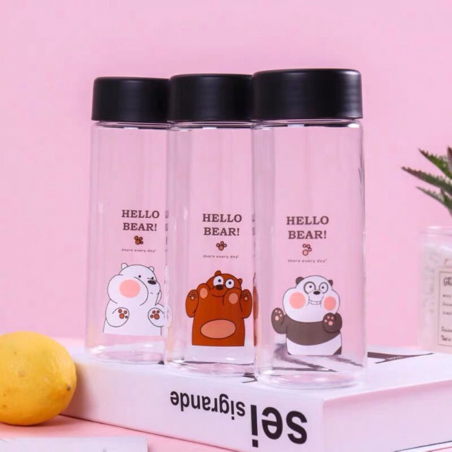 We Bare Bears BPA-Free Water Bottle 400ml