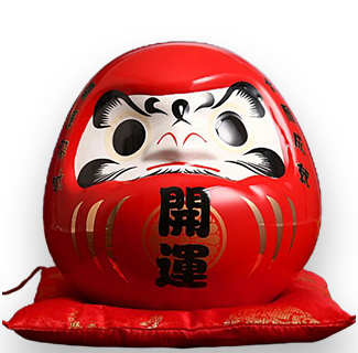 7.5-Inch Daruma Coin Bank (Dreams & Good Fortune)