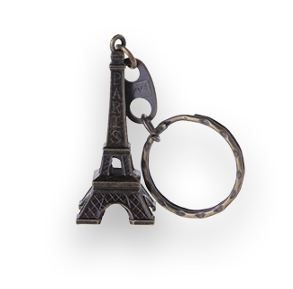 Eiffel Tower Metal Keychain