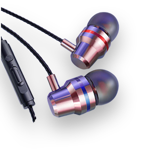 3.5mm Wired Stereo Earpiece (Rose Gold)