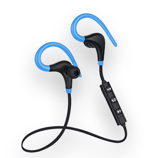 Wireless Stereo Bass Sports Headset (Blue)
