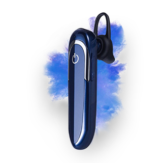 Mono-Ear Professional Bluetooth Headset (Blue)