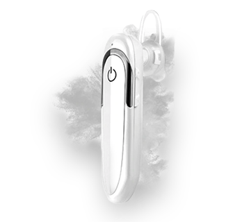 Mono-Ear Professional Bluetooth Headset (White)