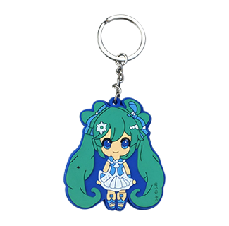 Hatsune Miku White Dress PVC Keychain