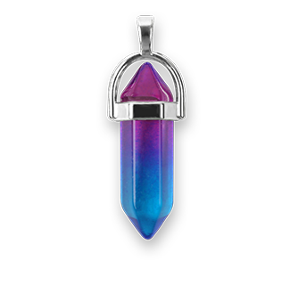 Natural Stone Hexagonal Quartz Crystal Chakra Pendant (Aurora)