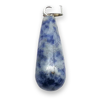 Oval Long Tears Water Drop Chakra Stone Pendant (Sodalite)
