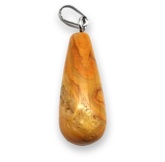Oval Long Tears Water Drop Chakra Stone Pendant (Sunny)