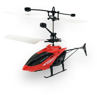 Mini RC Suspension Induction Helicopter (Red)