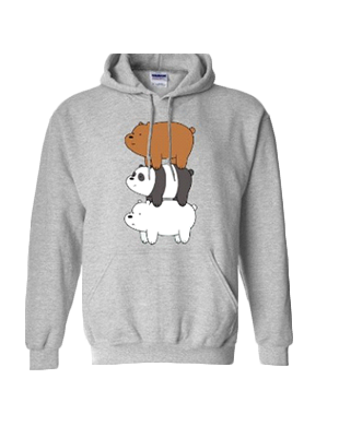 We Bare Bears Unisex Cotton Hoodie Sweater H55