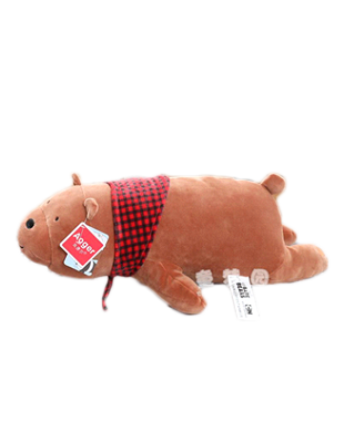 Aoger We Bare Bear Grizzly Scarfed Plush Toy