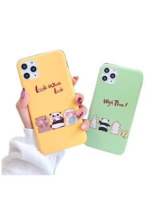 We Bare Bears Macaron Candy Color Case for iPhone 11 Pro Max