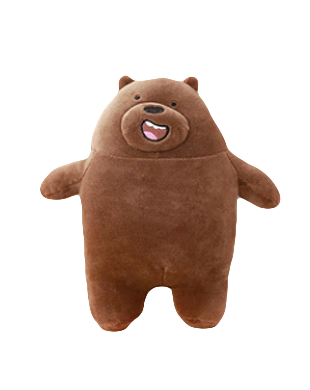 We Bare Bear Grizzly Plush Toy