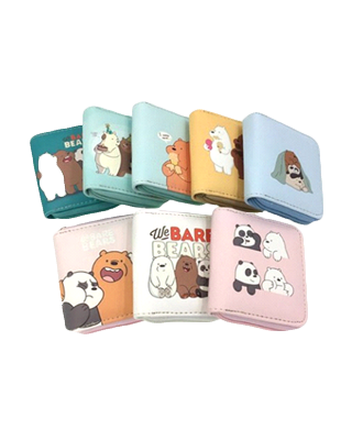 We Bare Bears Cartoon Mini Motif Wallet