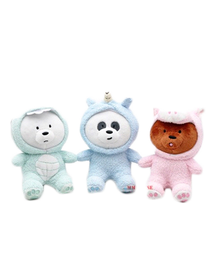We Bare bears 10cm Plush Keychain