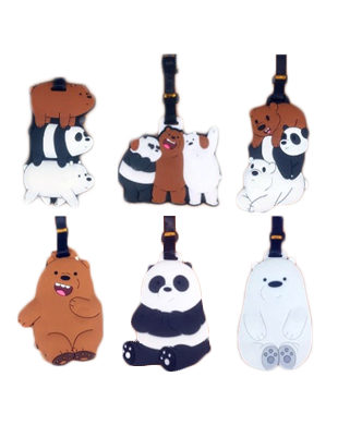 We Bare Bears Cute Silicone Luggage Tag