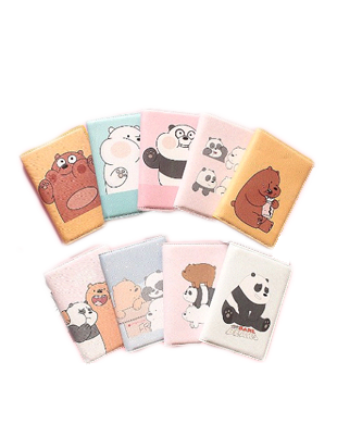 We Bare Bear Waterproof Passport Protective Cover