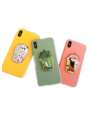 We Bare Bears Liquid Quicksand Phone Case for Samsung S6-S10Plus/Note9/J4/J6plus