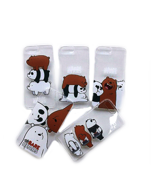 We Bare Bears Shockproof Transparent Case for iPhone 6 to X